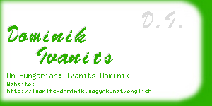 dominik ivanits business card